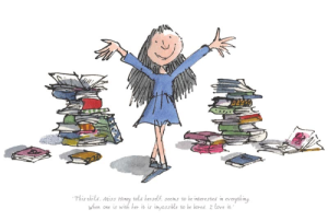 RD7001 - Roald Dahl - Matilda - This child seems to be interested in everything - Limited Edition Print - Quentin Blake Print - Matilda Signed Print